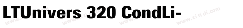 LTUnivers 320 CondLi字体转换